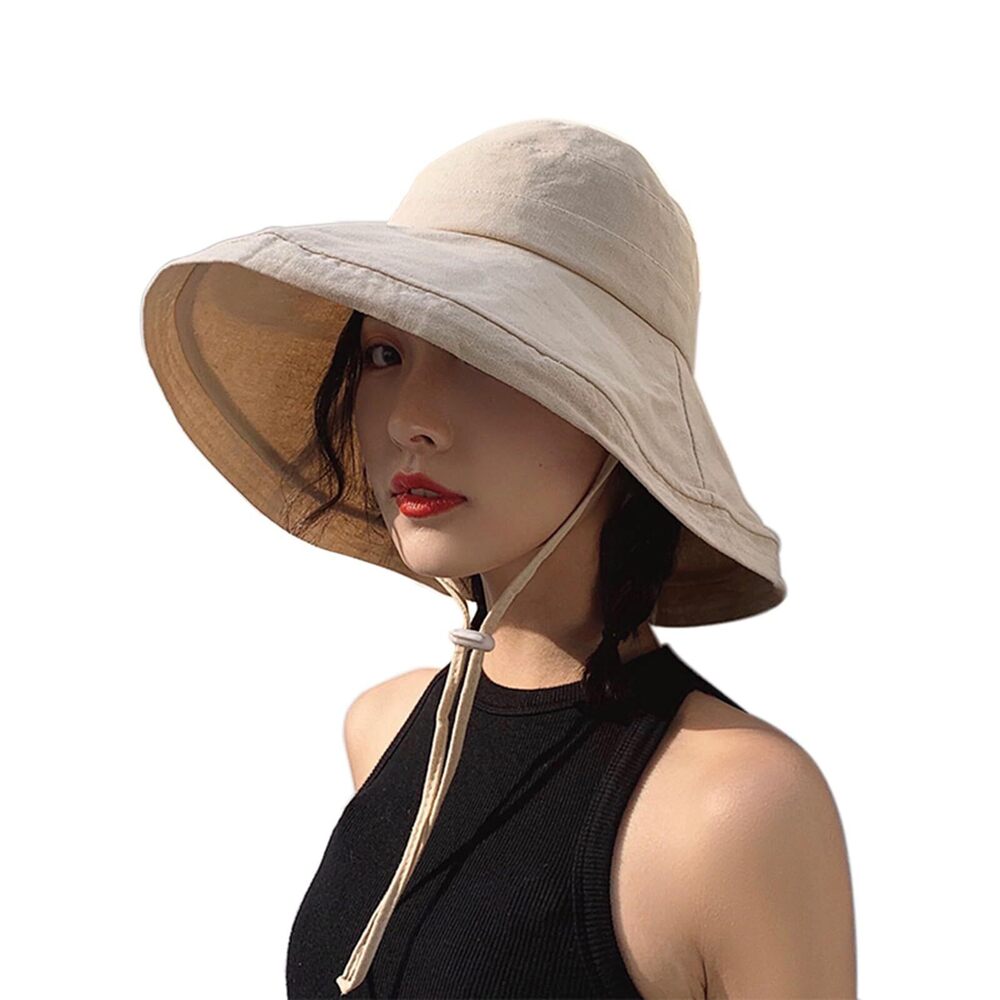 6926 Wide Brim Bucket Hat - UPF50+ Protection Travel Beach Sun Hat